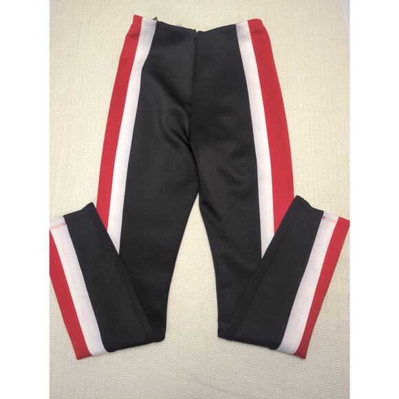 Lovers + Friends Black Red White Side Stripe Track Pants High Waist XS Revolve - Picture 2 of 9